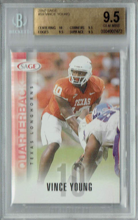 BGS 9.5 Vince Young 2006 Sage #59 Rookie Card