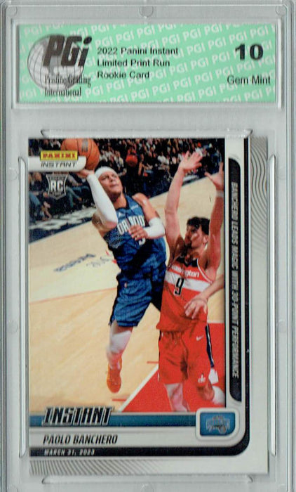 Paolo Banchero 2022 Panini Instant #214 Only 180 Made Magic Rookie Card PGI 10