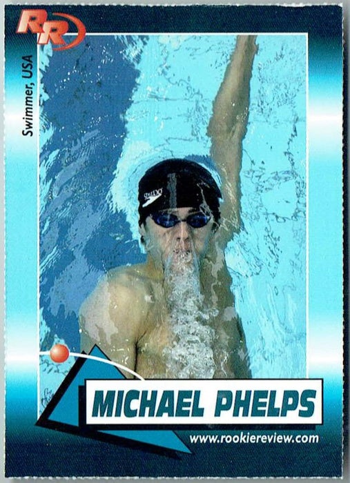 Mint Michael Phelps 2004 Rookie Review #101 Swimming Olympics GOAT Rookie Card