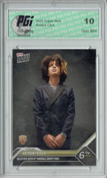 Anthony Black 2023 Topps Now #D-4 NBA Draft 6th Overall Rookie Card PGI 10