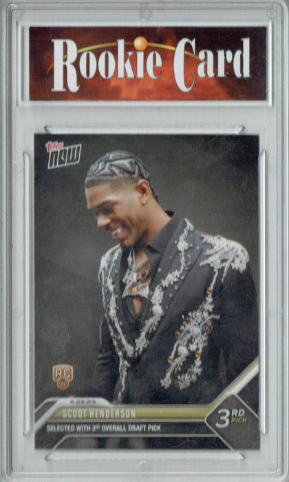 Certified Mint+ Scoot Henderson 2023 Topps Now #D-3 NBA Draft Selected 3rd Overall Portland Trailblazers Rookie Card