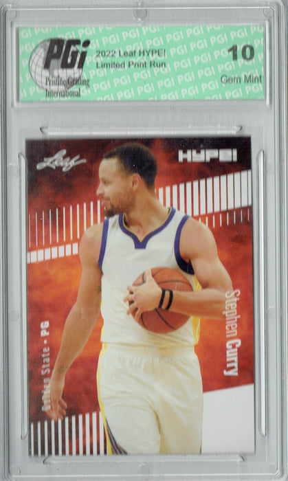Stephen Steph Curry 2022 Leaf HYPE! #92 Only 5000 Made! Trading Card PGI 10