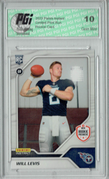 Will Levis 2023 Panini Instant 1st Look #43 1 of 1061 Rookie Card PGI 10