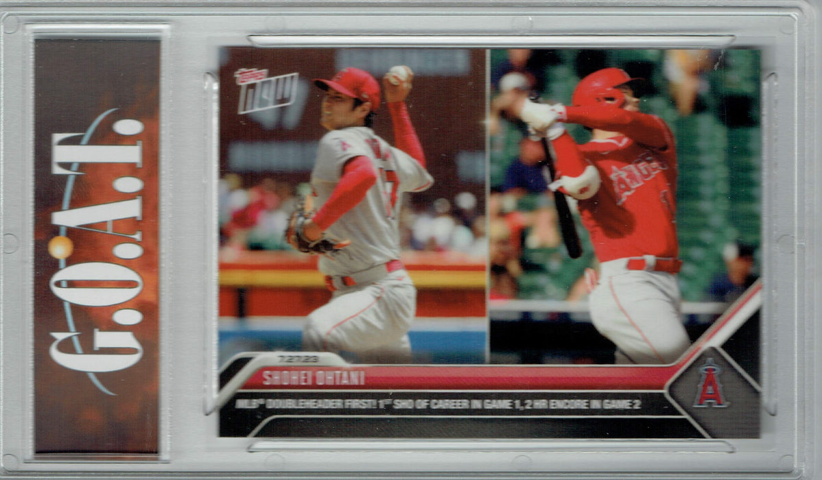 Certified Mint+ Shohei Ohtani 2023 Topps Now #625 Angels 2 Way Star Has Career Day Card