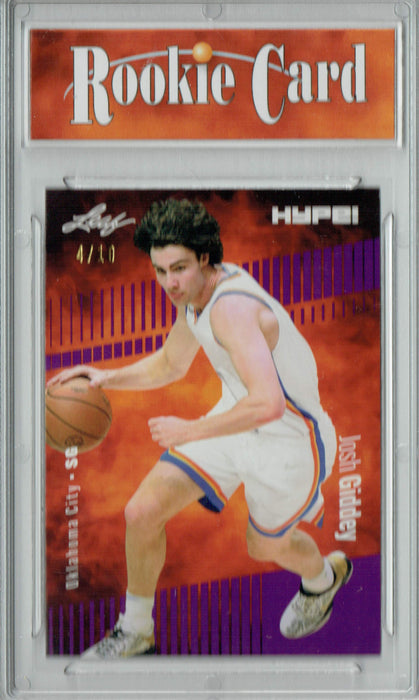 Certified Mint+ Josh Giddey 2022 Leaf HYPE! #74A Purple Short Print Only 10 Ever Made Rookie Card