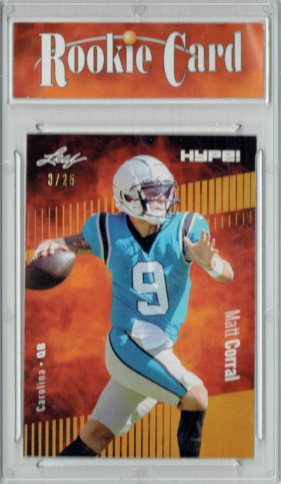 Certified Mint+ Matt Corrall 2022 Leaf HYPE! #97 Gold Short Print, Only 25 Ever Made Rookie Card