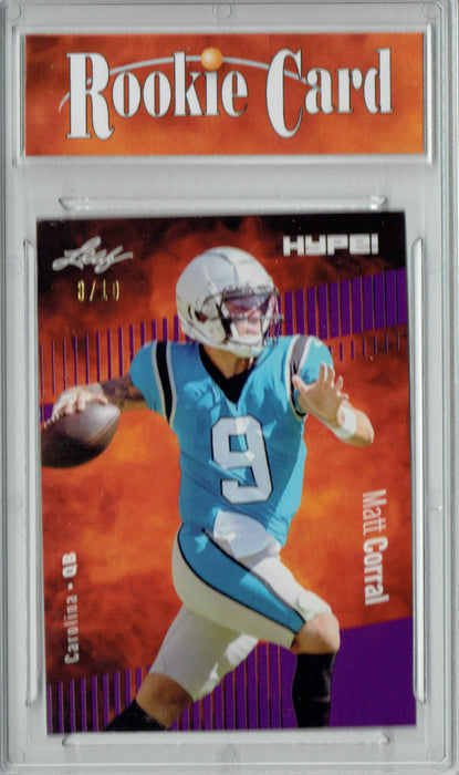 Certified Mint+ Matt Corrall 2022 Leaf HYPE! #97 Purple Short Print Only 10 Ever Made Rookie Card