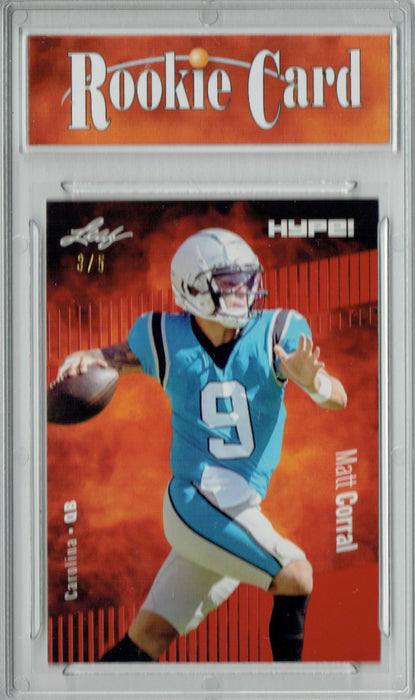 Certified Mint+ Matt Corrall 2022 Leaf HYPE! #97 Red Short Print Only 5 Ever Made Rookie Card