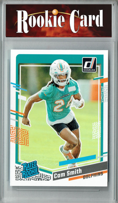 Certified Mint+ Cam Smith 2023 Donruss Football #364 Miami Dolphins Rookie Card Miami Dolphins