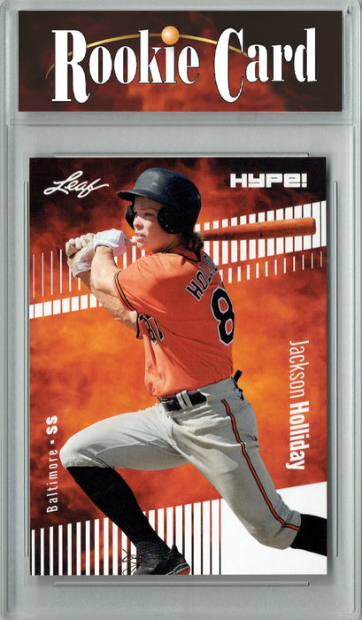 Certified Mint+ Jackson Holliday 2023 Leaf HYPE! #124 Only 5000 Made! Rookie Card Baltimore Orioles