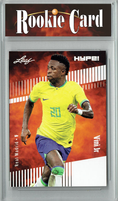 Certified Mint+ Vinicius Vini Junior 2023 Leaf HYPE! #138 Only 5000 Made! Rare Trading Card Real Madrid/Brazil