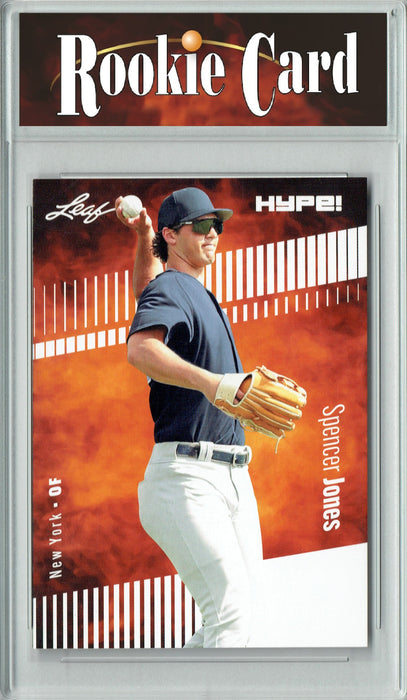 Certified Mint+ Spencer Jones 2023 Leaf HYPE! #136 Only 5000 Made! Rookie Card New York Yankees