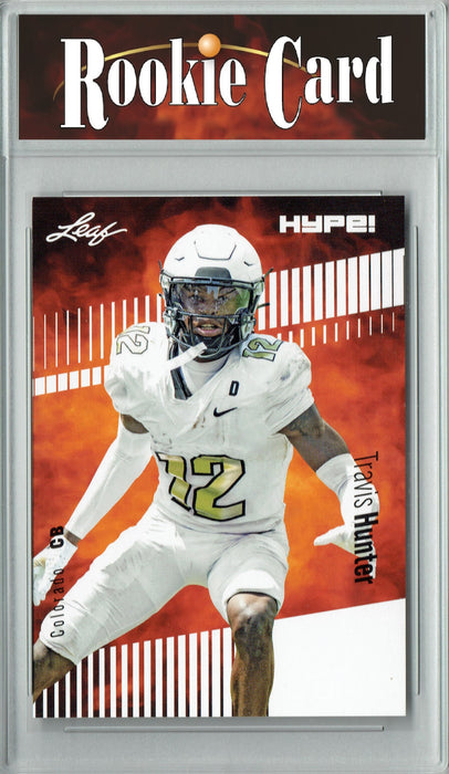 Certified Mint+ Travis Hunter 2023 Leaf HYPE! #137 Only 5000 Made! Rookie Card Colorado Buffaloes