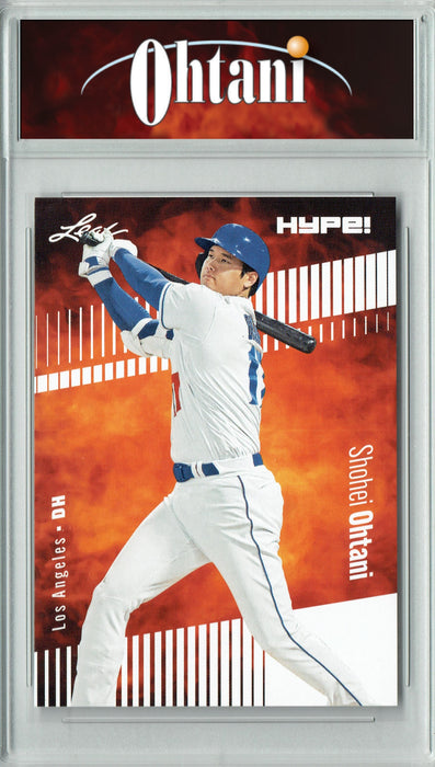 Certified Mint+ Shohei Ohtani 2023 Leaf HYPE! #135 Only 5000 Made! Rare Trading Card Los Angeles Dodgers
