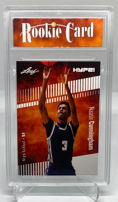 Certified Mint+ Naasir Cunningham 2022 Leaf HYPE! #73A Just 5000 Ever Made! Rookie Card