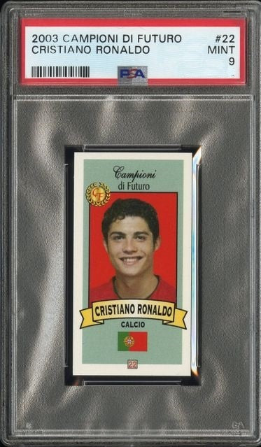 $ PSA 9 Cristiano Ronaldo 2003 Campioni di Futuro #22 Red Back Rookie Card MINT