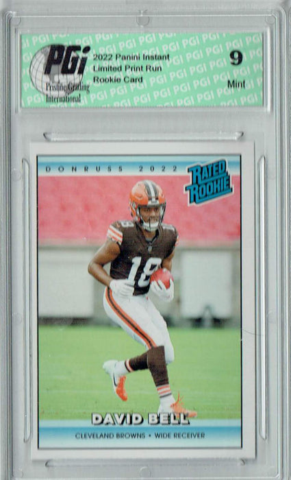 PGI 9 David Bell 2022 Donruss Rated Rookie #RR30 1/4094 Made! Retro Rookie Card