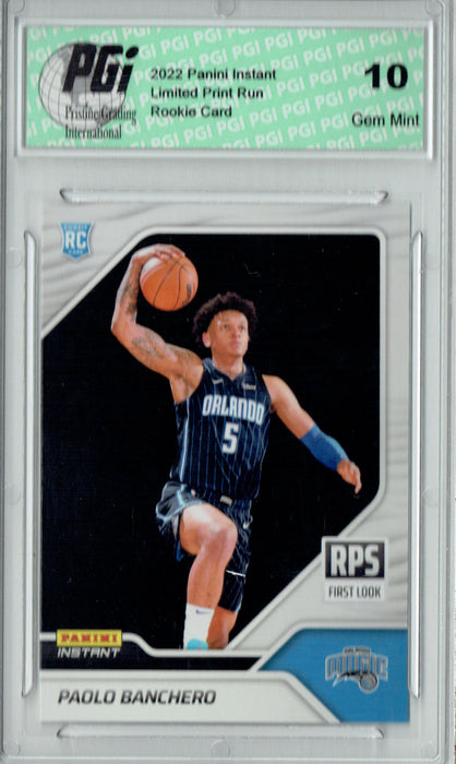 Paolo Banchero 2022 Panini Instant #RPS-1 First Look 1/2939 Rookie Card PGI 10