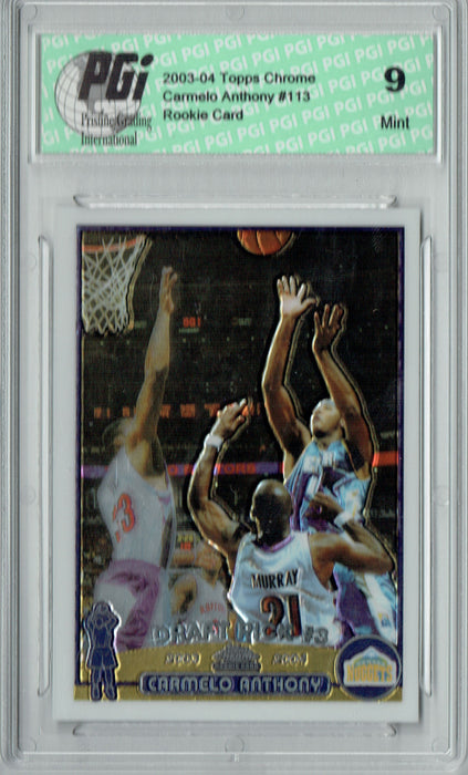 PGI 9 Carmelo Anthony 2003-04 Topps Chrome #113 Rookie Card