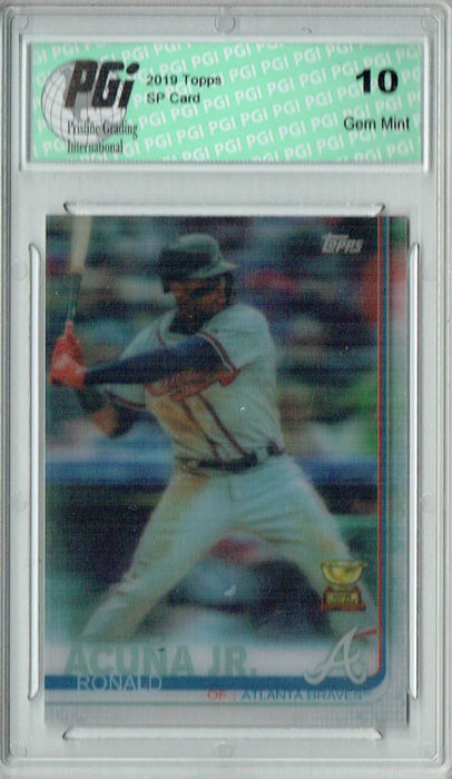 Ronald Acuna Jr.  2019 Topps 3D #1 Only 540 Made Rare Trading Card PGI 10