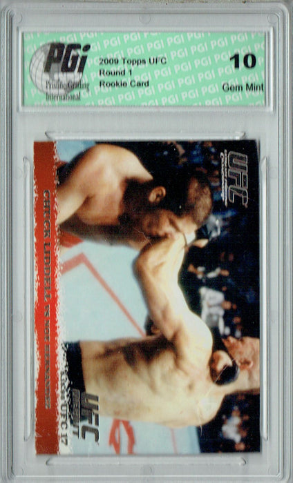 Chuck Liddell - Noe Hernandez 2009 Topps UFC #5 Silver 1/288 Rookie Card PGI 10