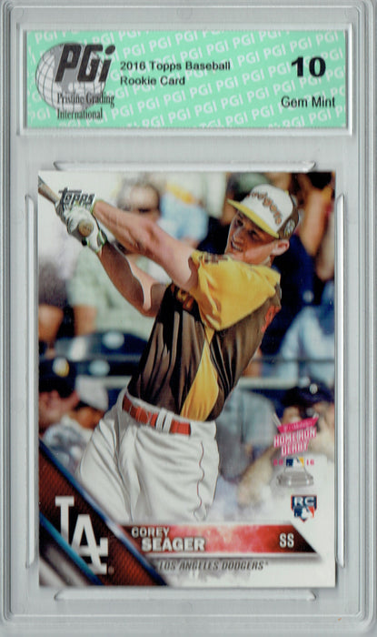 Corey Seager 2016 Topps Update #US205 Home Run Derby Rookie Card PGI 10