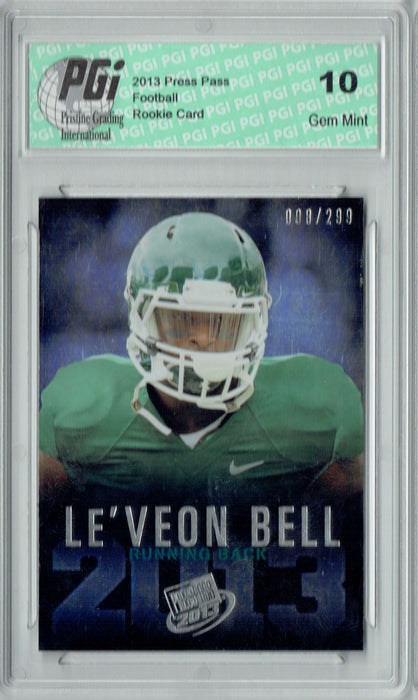 Le'veon Bell 2013 Press Pass #7 Reflector 299 Made Rookie Card PGI 10
