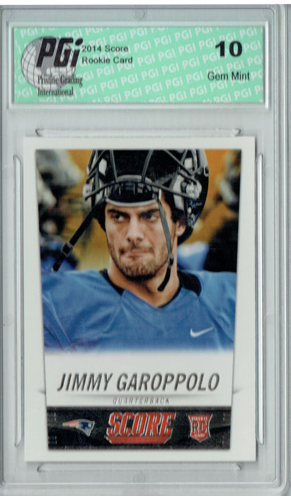 Jimmy Garoppolo 2014 Score #386 Rookie Card PGI 10