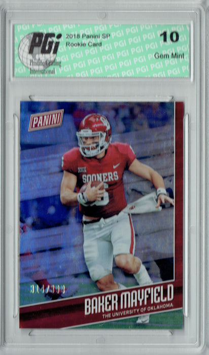 Baker Mayfield 2018 Panini SP #FB1 Only 399 Made Rookie Card PGI 10