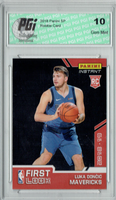 Luka Doncic 2018 Panini First Look #FL-3 1 of 567 Rookie Card PGI 10