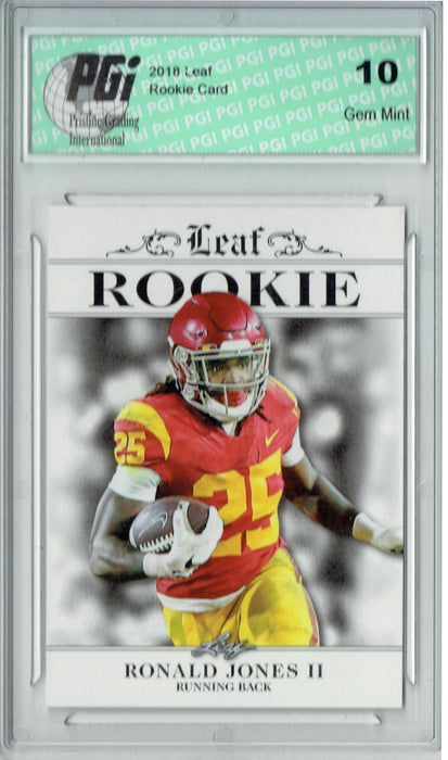 Ronald Jones 2018 Leaf Exclusive #RA-14 Only 200 Made Rookie Card PGI 10