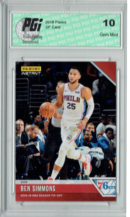 Ben Simmons 2018 Panini Tip-Off #7, 1 of 330 Made 2nd Year Card PGI 10
