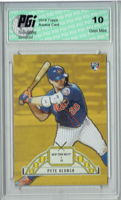 Pete Alonso 2019 Topps #15 584 Montgomery '51 Ringside Rookie Card PGI 10