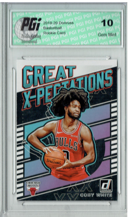 Coby White 2019 Donruss #21 Great X-Pectations Rookie Card PGI 10