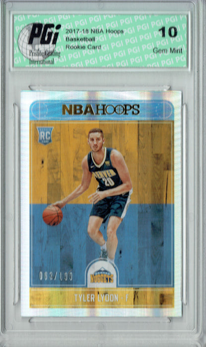 Tyler Lydon 2017 Hoops #274 Silver SP, Only 199 Made Rookie Card PGI 10