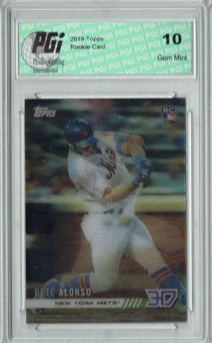 Pete Alonso 2019 Topps #M-4 3D Motion Rookie Card PGI 10