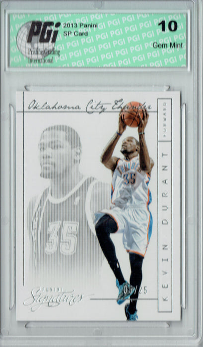 Kevin Durant 2013 Panini Signatures #16 Only 25 Made Card PGI 10