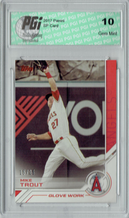Mike Trout 2017 Topps #USS-1 SSP #15/25 Made Card PGI 10
