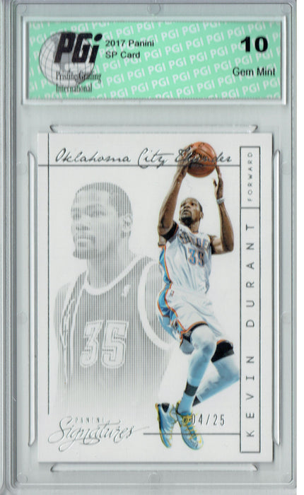 Kevin Durant 2013 Panini Signatures #20 Only 25 Made Card PGI 10