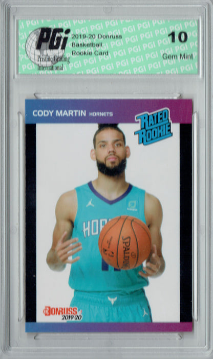 Cody Martin 2019 Donruss #29 Retro Rated Rookie 1/3431 Rookie Card PGI 10
