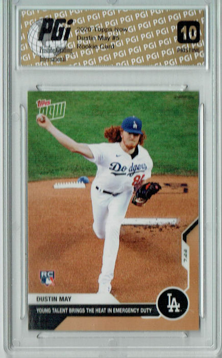 Dustin May 2020 Topps Now #5 PRISTINE Rookie Card PGI 10