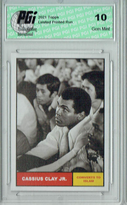 Muhammad Ali 2021 Topps #2 The People's Champ 3381 Made Rare Card PGI 10