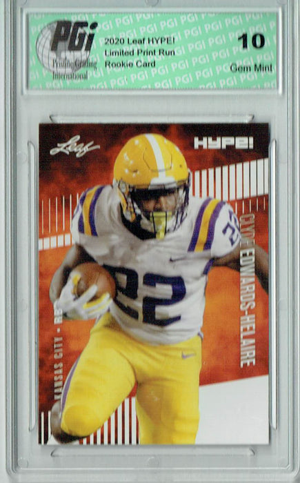 Clyde Edwards-Helaire 2020 Leaf HYPE! #36 Only 5000 Made Rookie Card PGI 10