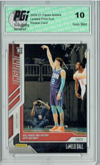 Lamelo Ball 2020 Panini Instant #73 Only 1705 Made Rookie Card PGI 10