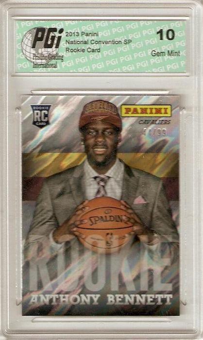 Anthony Bennett 2013 Panini Lava National Conv. Only 99 Made Rookie Card PGI 10
