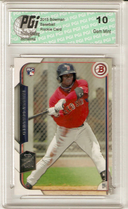 Rusney Castillo 2015 Bowman Baseball #125 Rookie Card PGI 10 Red Sox