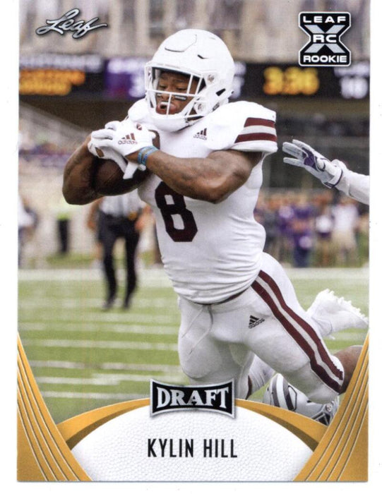 25) GOLD Rookie Card Investor lot Kylin Hill 2021 Leaf Football #17