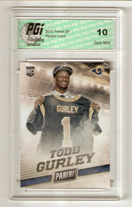 Todd Gurley 2015 Panini Football #31 Only 599 Made Rookie Card PGI 10