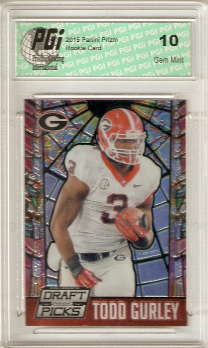 Todd Gurley 2015 Panini Prizm Draft Rookie Card Stained Glass Refractor #96