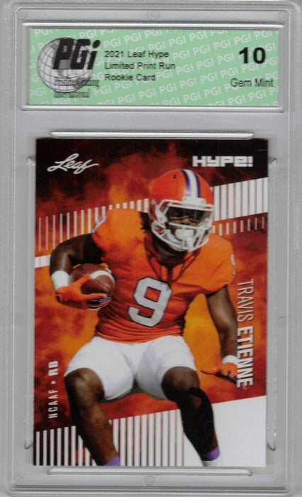 Travis Etienne 2021 Leaf HYPE! #53A Only 5000 Made Rookie Card PGI 10